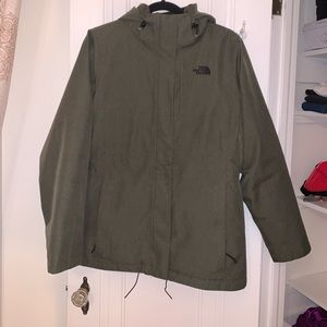 North Face Taupe Green Women’s Ski Jacket